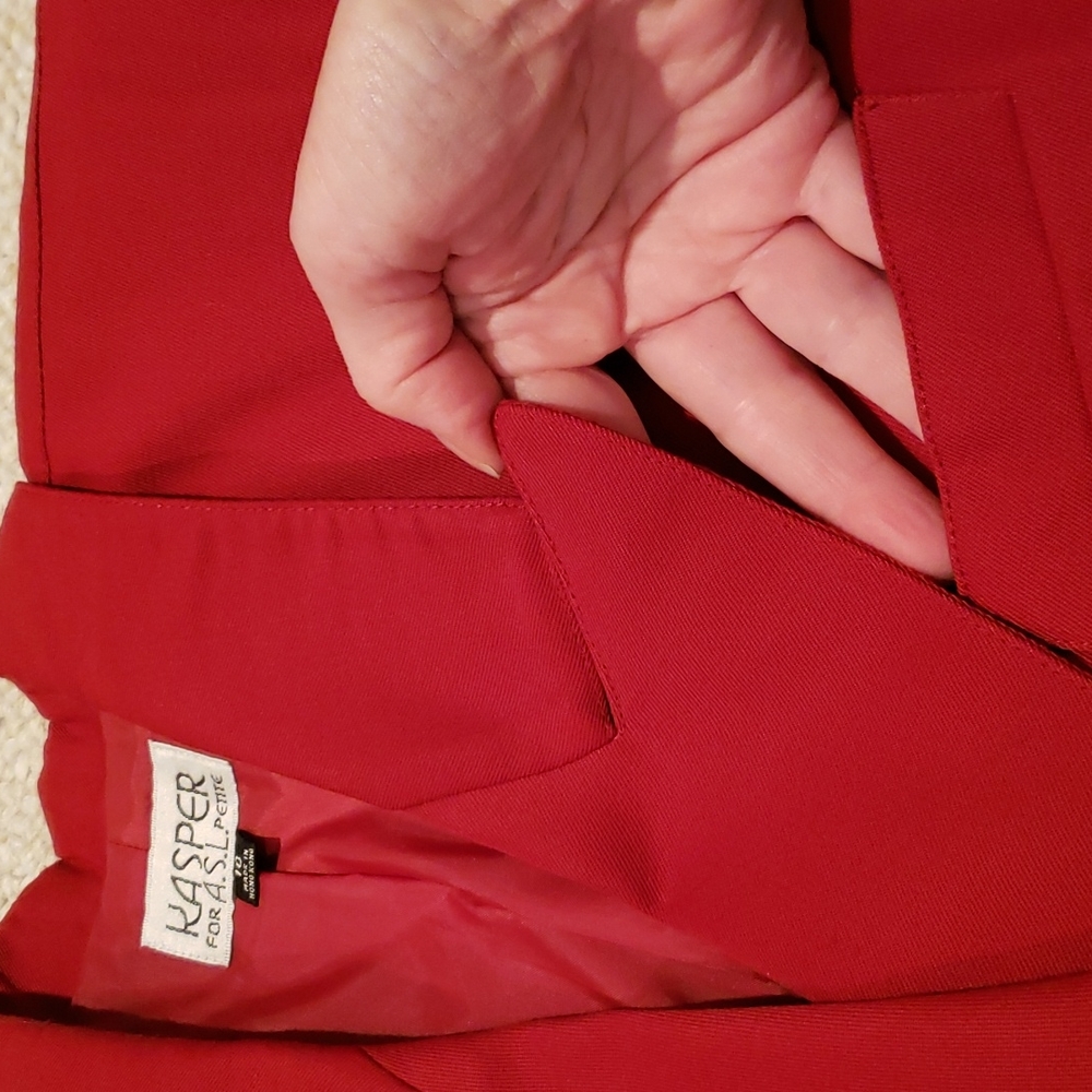 Kasper - Red - long sleeve dress, size 10 - Picture 12 of 12